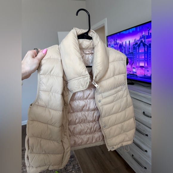 Love Tree Jackets & Blazers - Love Tree Beige Puffer Vest
